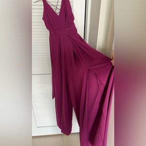 Lulu’s Magenta Jumpsuit size M
